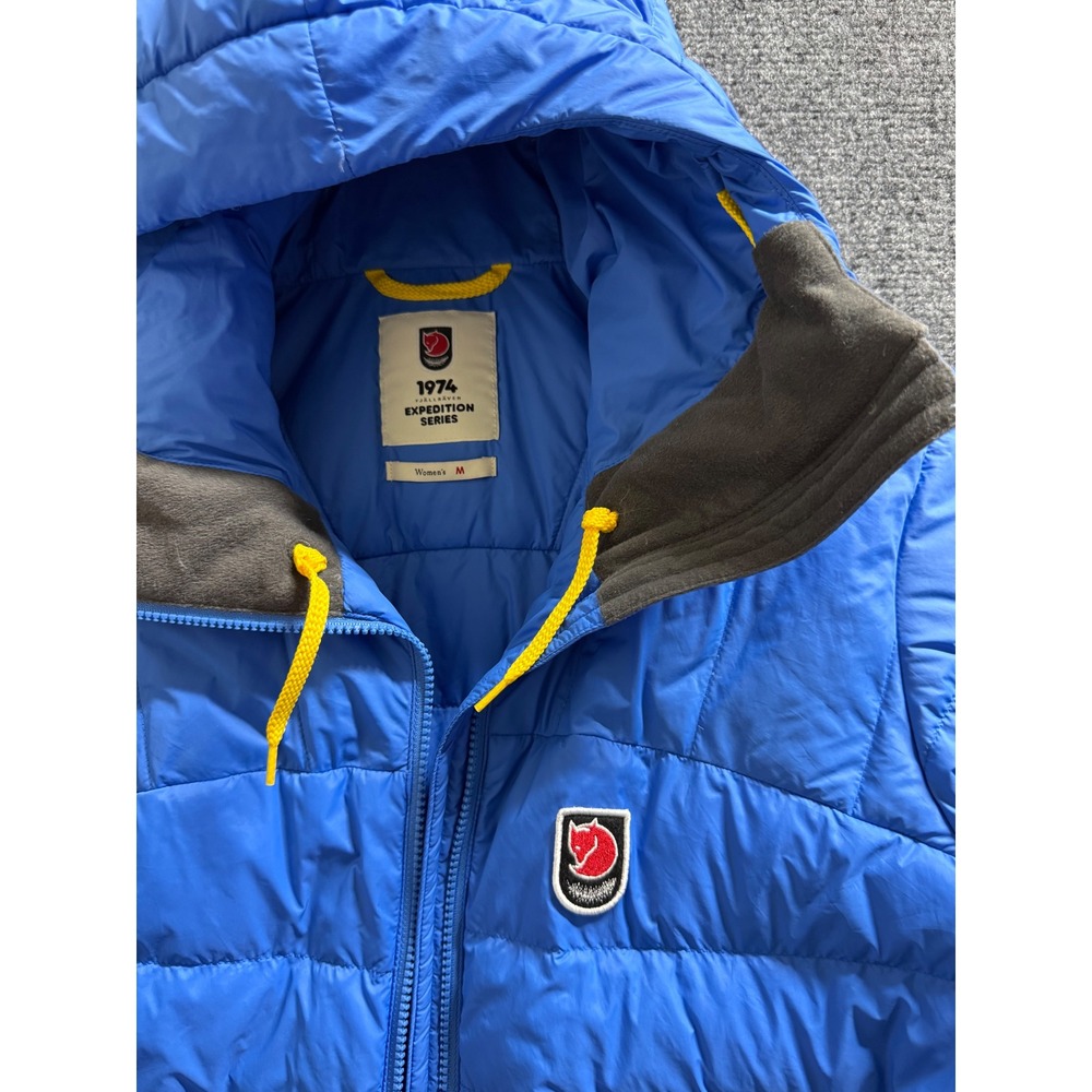 FJALLRAVEN BLUE EXPEDITION SERIES DOWN PUFFER JACKET HOODED FULL SIP WOMENS - Picture 6 of 12